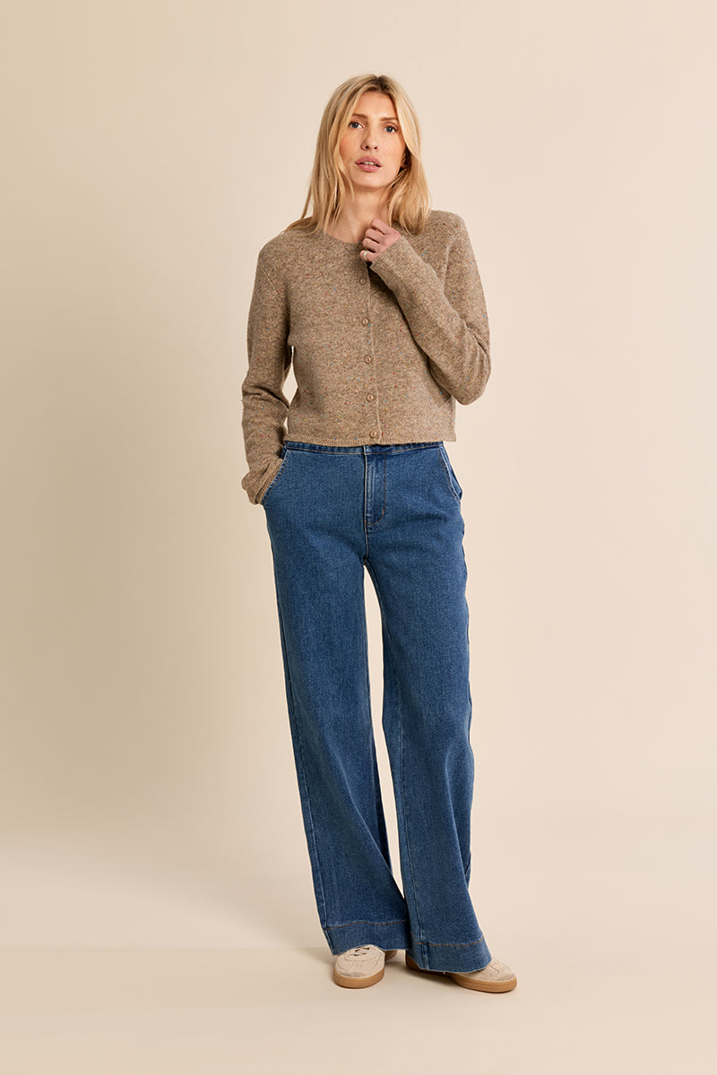 LADIES KNITTED CARDIGAN