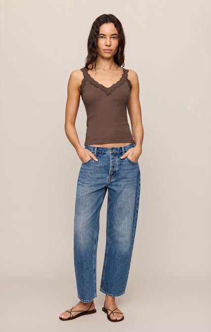 Cocoa Latte Eve Lace Tank