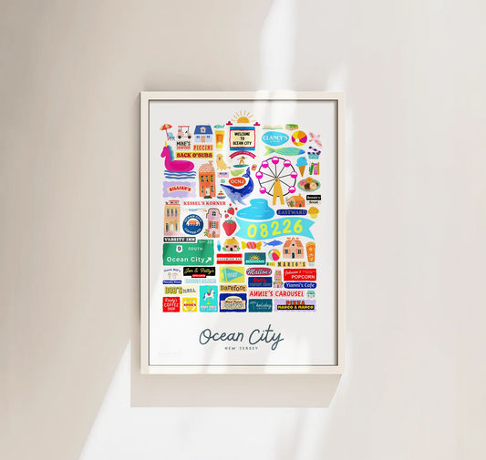 Ocean City Framed Art