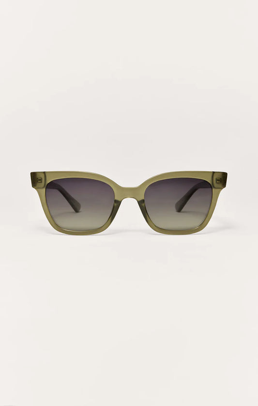 High Tide Sunglasses - Olive Gradient Polarized