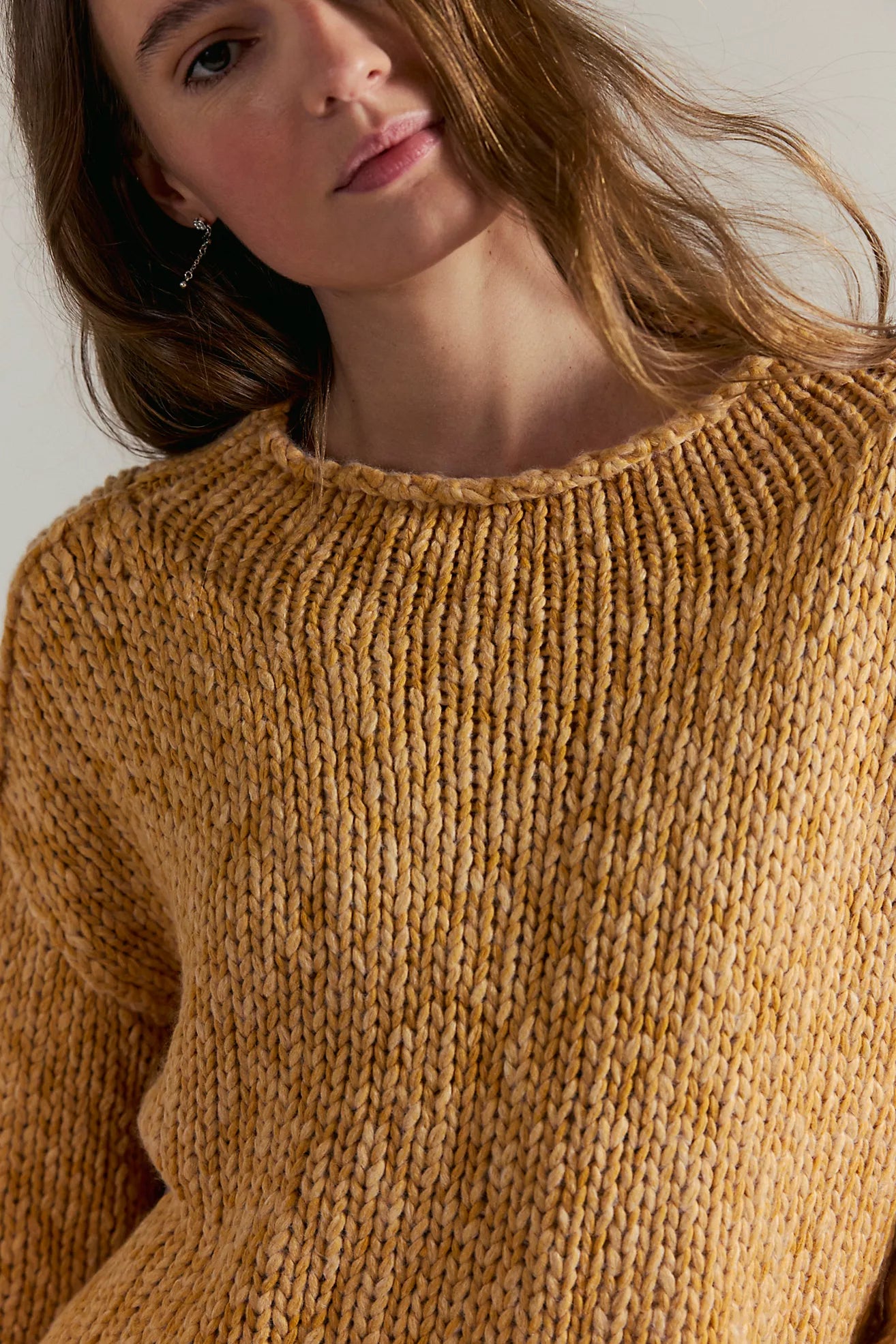 Sweet Potato Opal Rollneck Sweater
