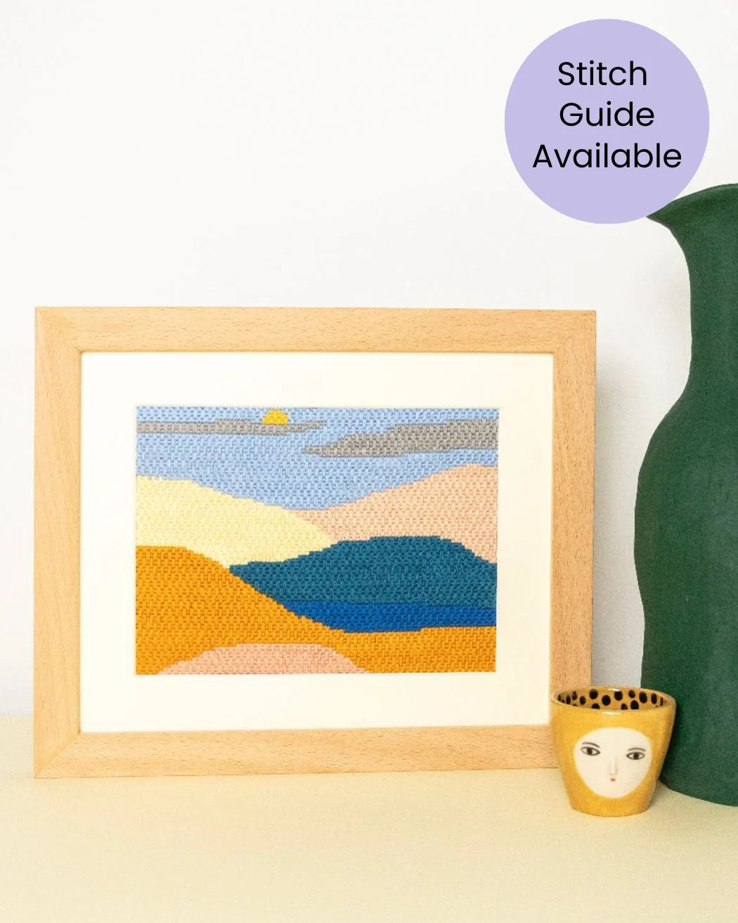 Peaceful Mountains Beginner  Needlepoint Kit