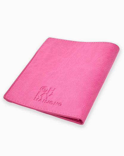 Mahjong Card Folio - Bright Pink