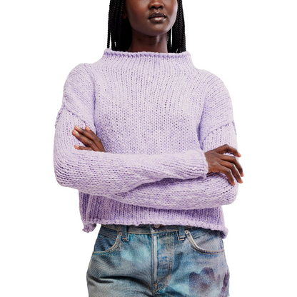 Purple Opal Rollneck Sweater