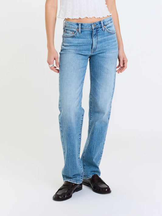 On Repeat Rebel Mid Rise Slim Straight