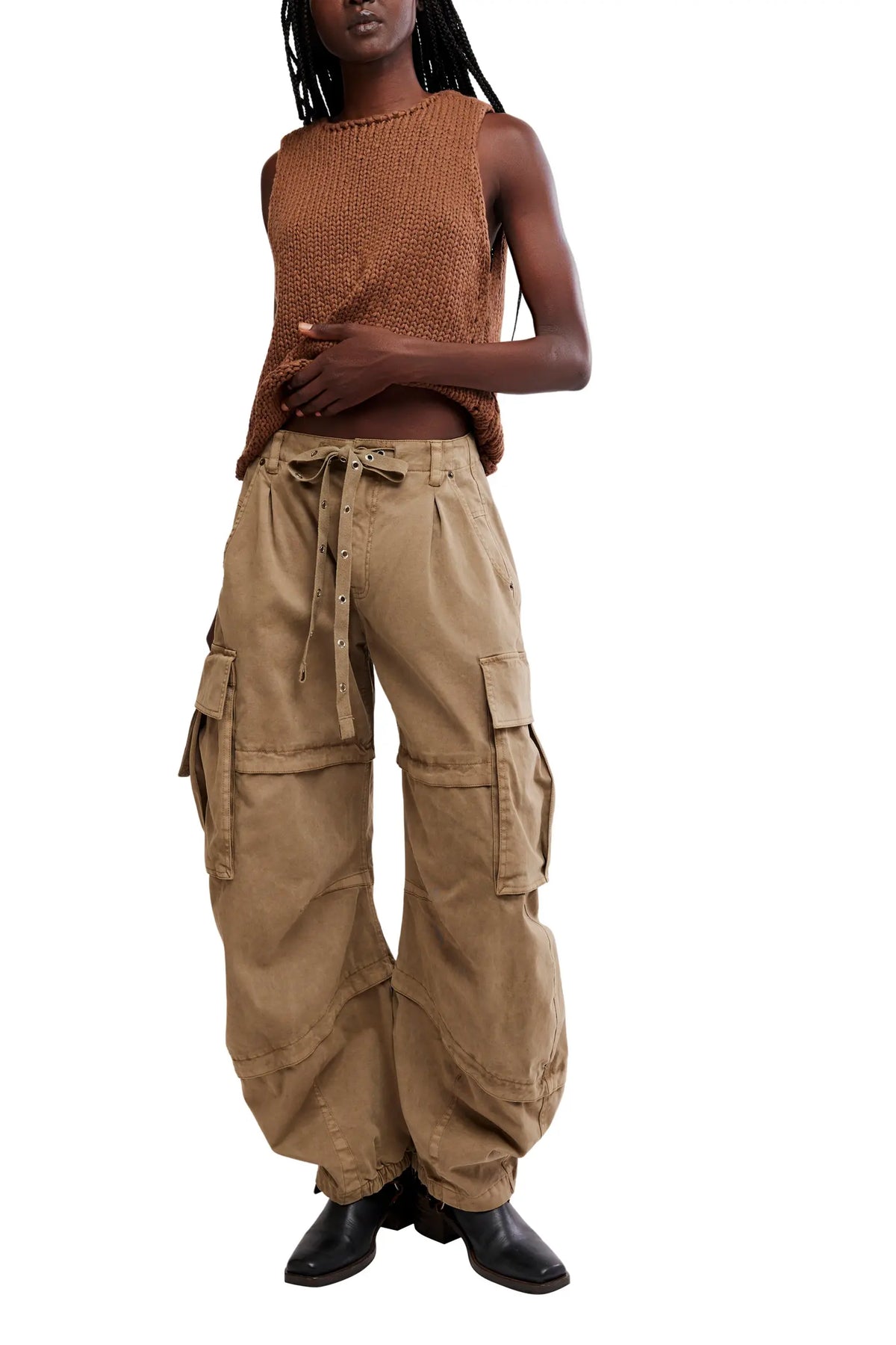 Aloe Reef Curved Cargo Twill Pant