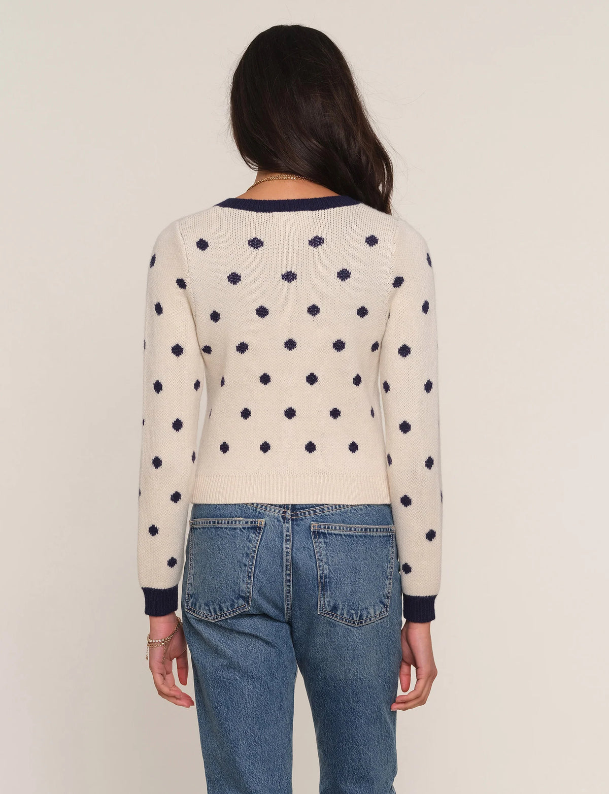 Ivory Dot Reika Cardigan