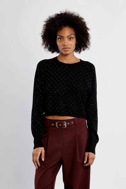 Black Studded Sweater