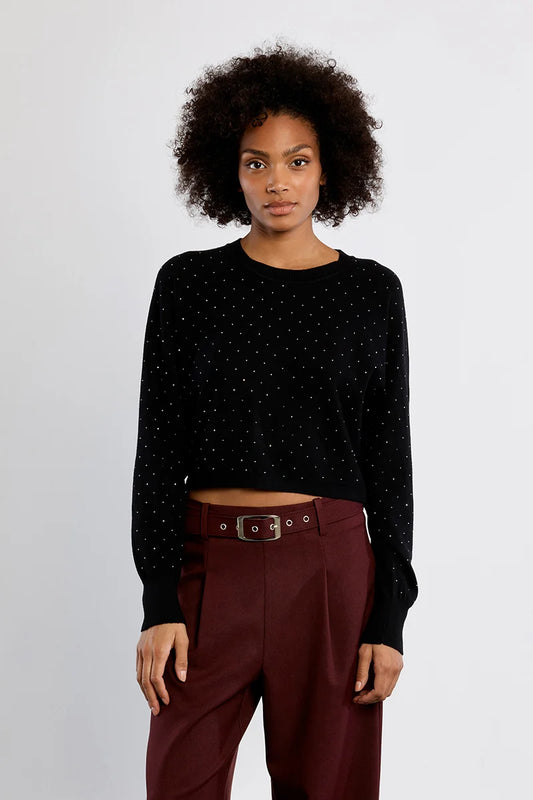 Black Studded Sweater
