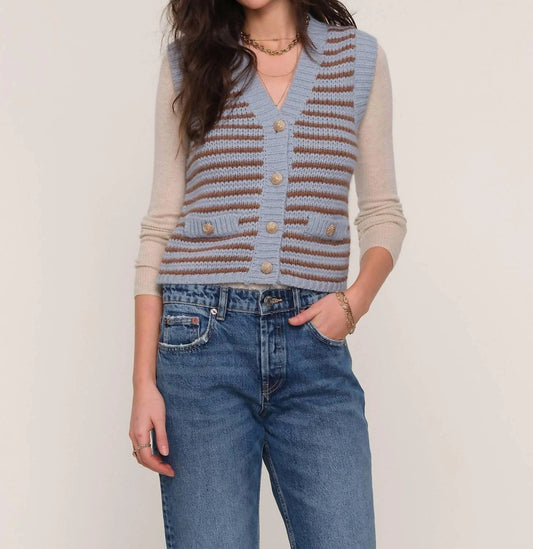 Blue Stripe Ascher Vest