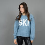 Raglan Ski Blue Sweater