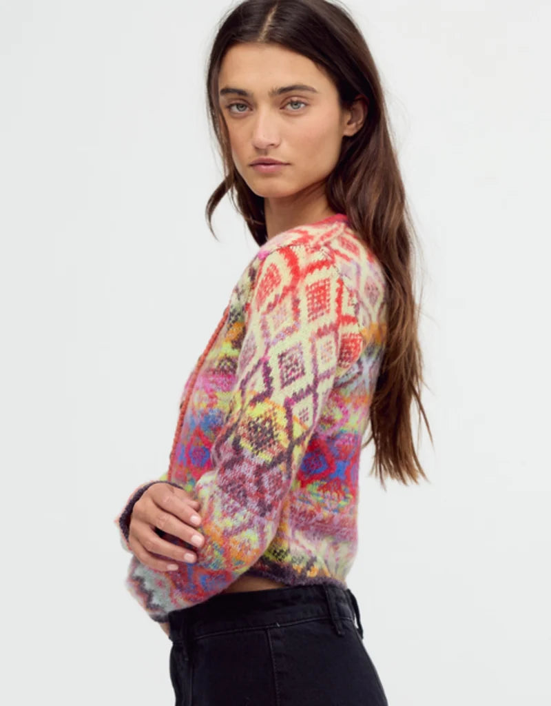 Rainbow Skye Patterned Cardigan