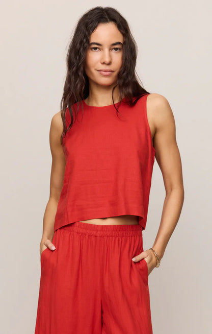 Chili Pepper Sloane Linen Tank