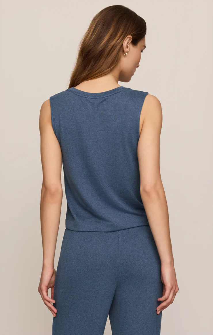 Navy Sloane Soft Knit Tank