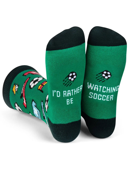 I'd Rather Be Watching Soccer Socks