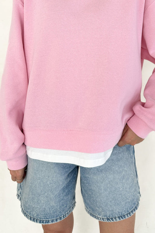 Pink Twofer Sweatshirt