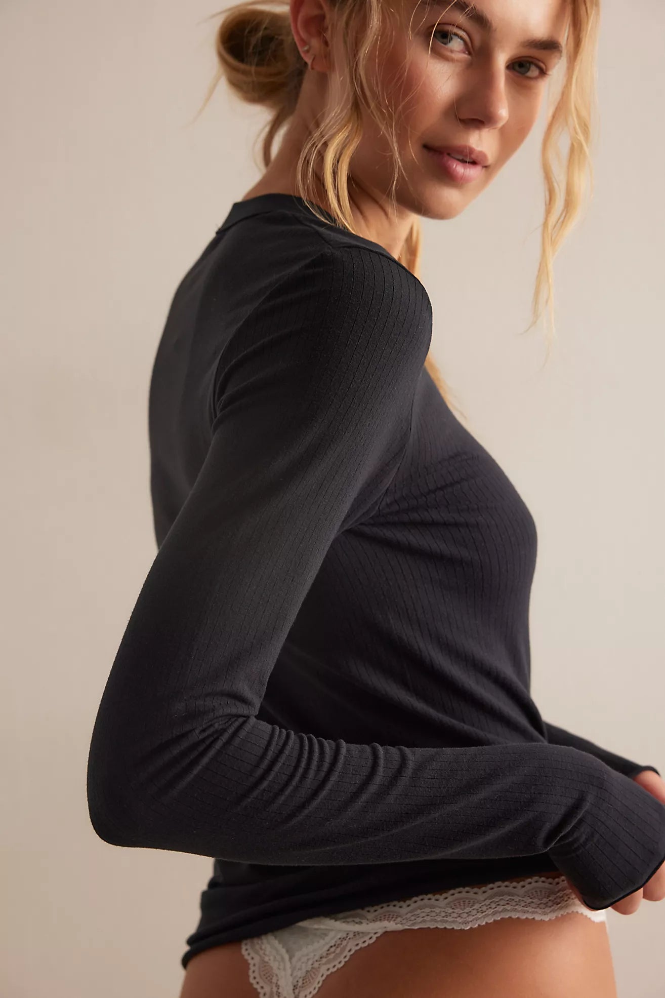 Black So Soft Seamless Long Sleeve