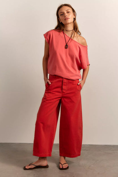 Peggy Boatneck Tee - Sour Sweet