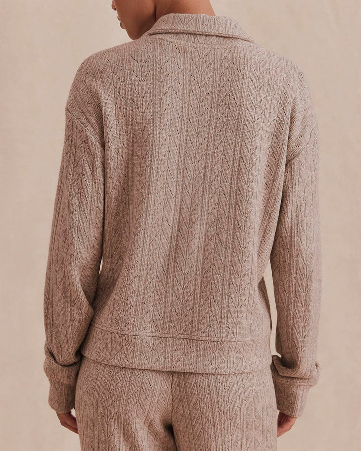 Heather Taupe Grey Sweatersoft Quarter Zip