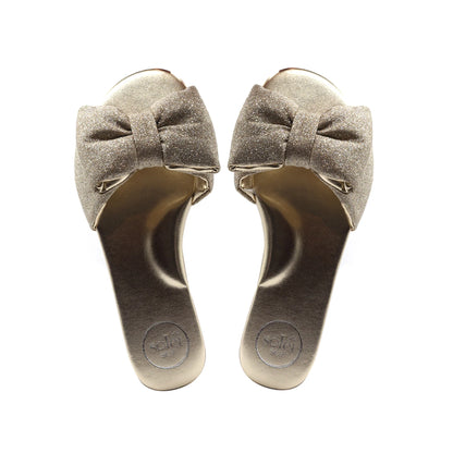 Rafie Bow Slide Sandal- Starry