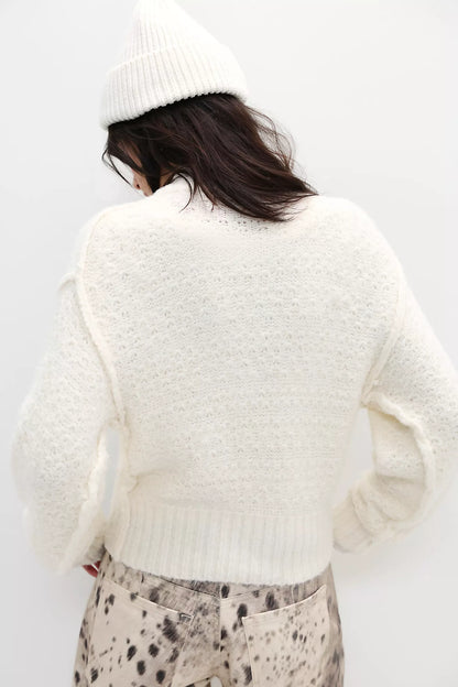 Sugar Tucked Henley Pullover