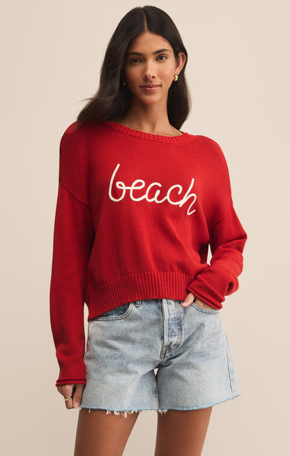 Red Sienna Beach Sweater