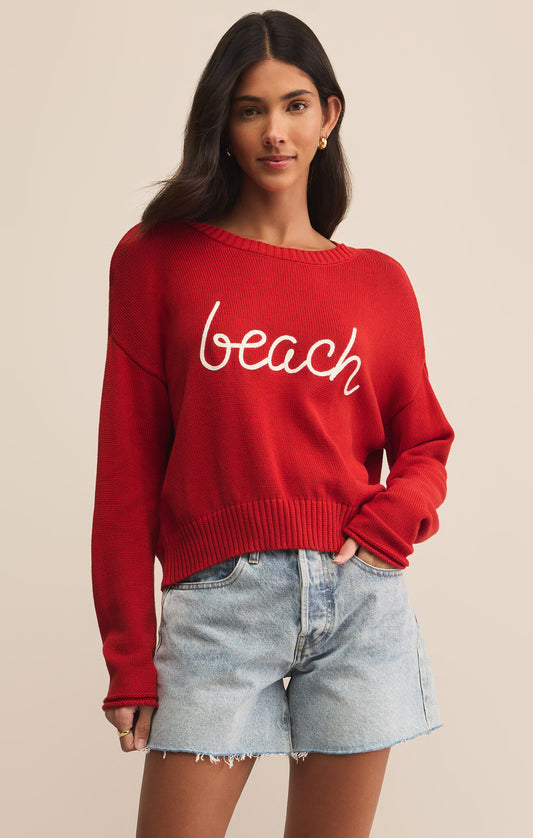 Red Sienna Beach Sweater