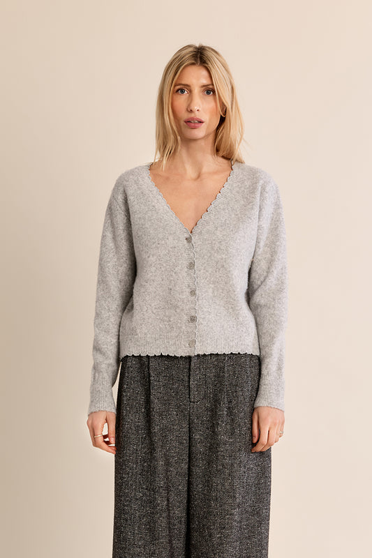 LADIES KNITTED CARDIGAN
