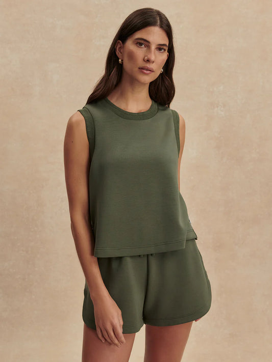 Shea Sleeveless Tank - Thyme