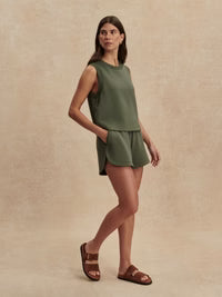 Shea Sleeveless Tank - Thyme