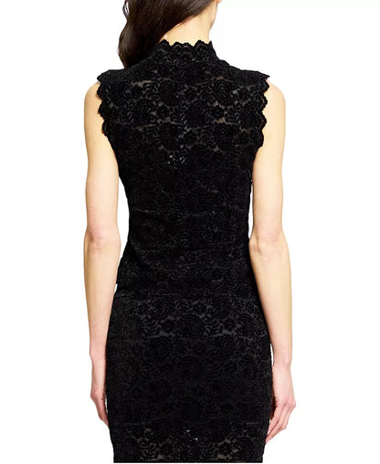 Black Tessa Lace Sleeveless Top