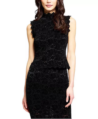 Black Tessa Lace Sleeveless Top
