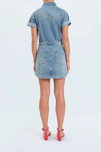 Topanga Denim Short Dress