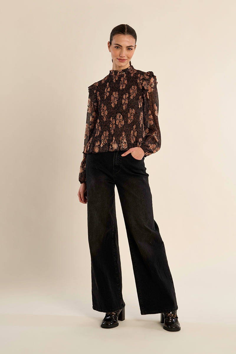 LADIES WOVEN TOP