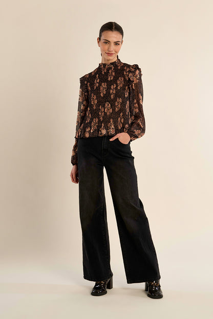 LADIES WOVEN TOP