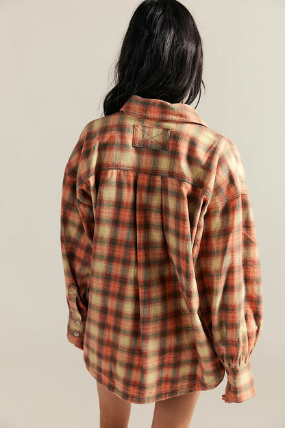 We The Free Sand Ashley Plaid Shirt