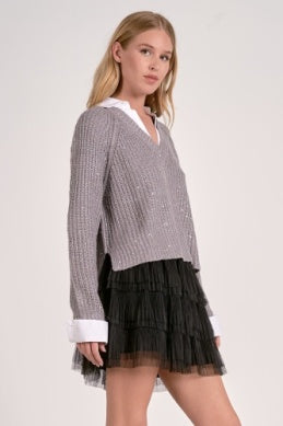 Grey Sparkle Sweater