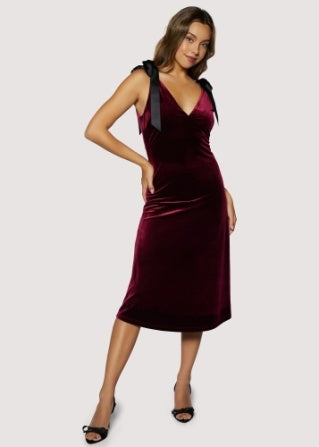 Burgundy Midi Dress