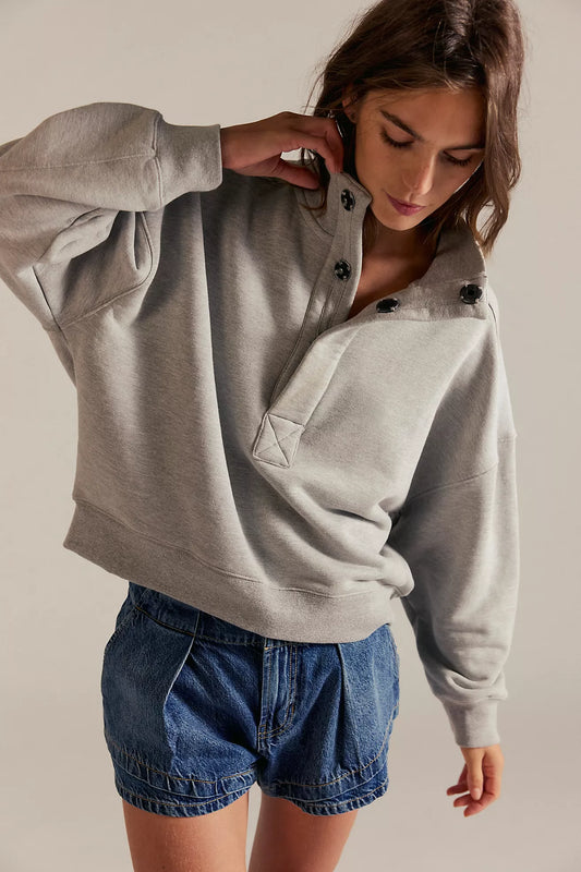 Grey We The Free Timeless Pullover