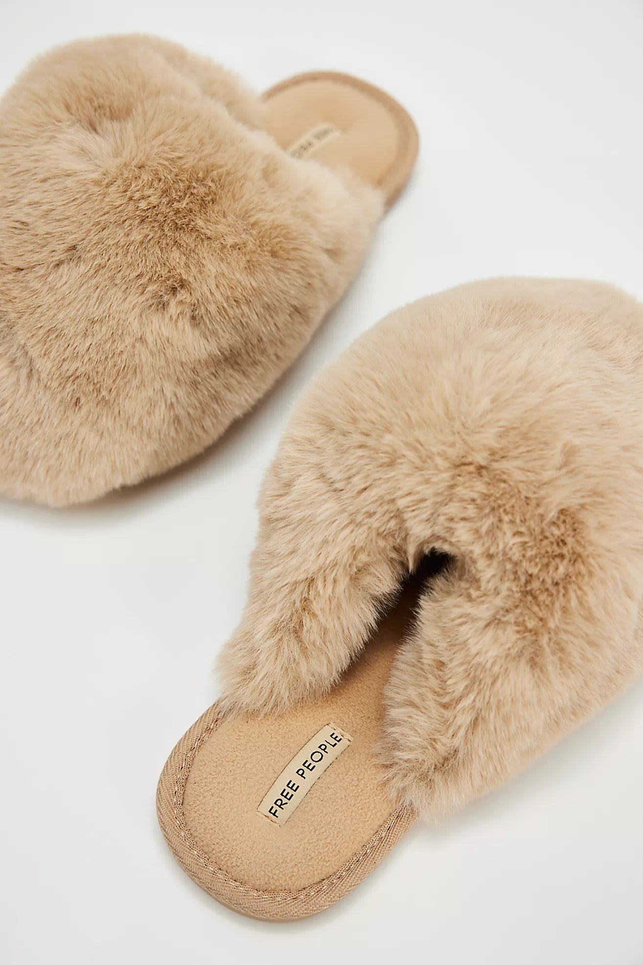 Taupe Snowball Slippers
