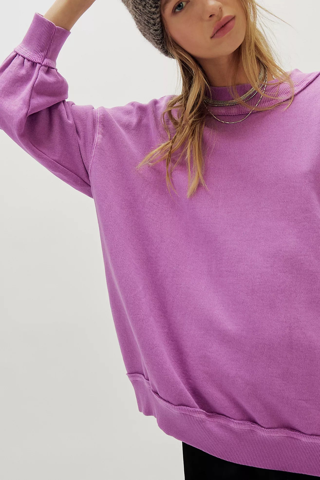 Purple We The Free Palm Springs Pullover