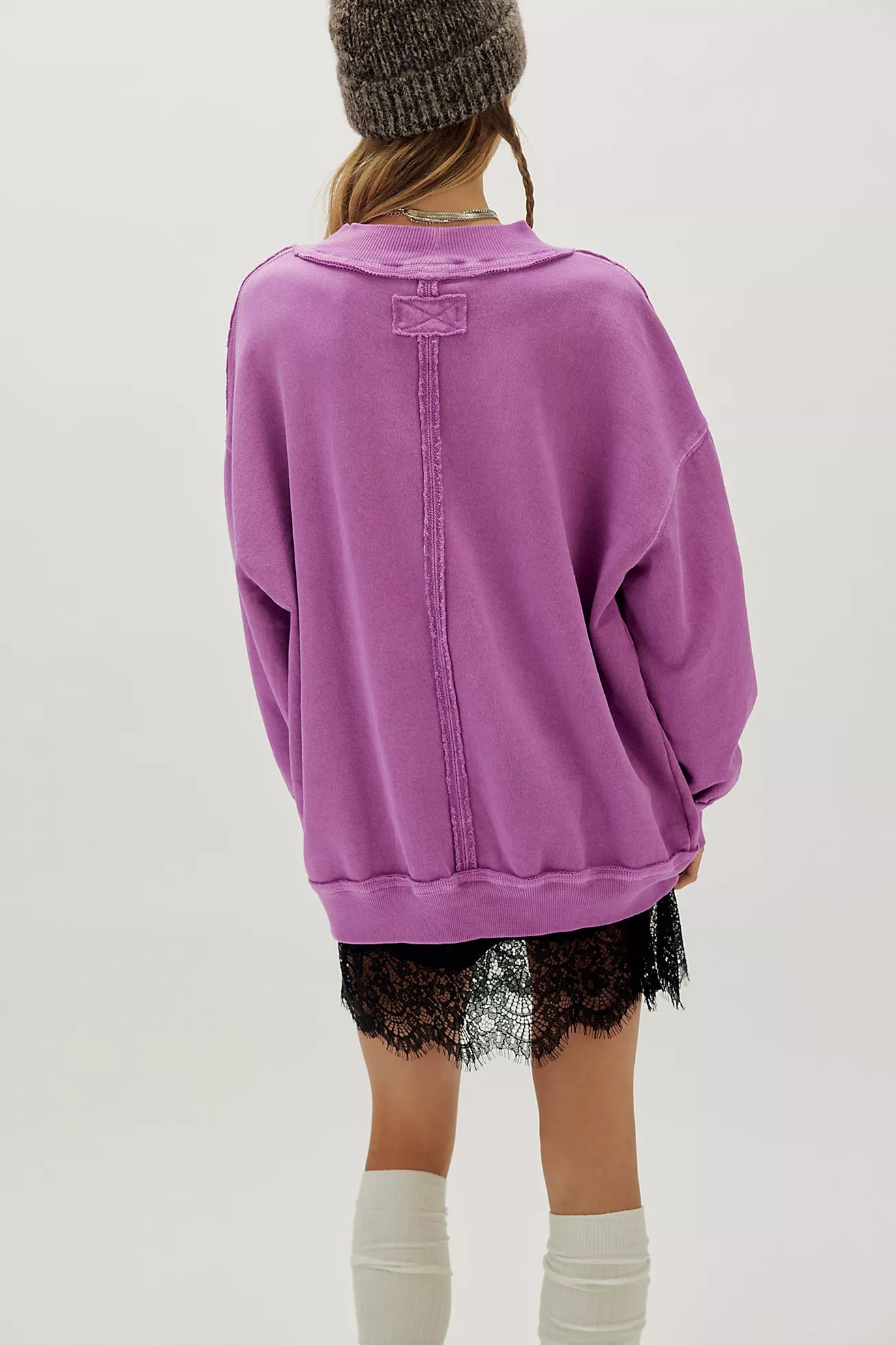 Purple We The Free Palm Springs Pullover