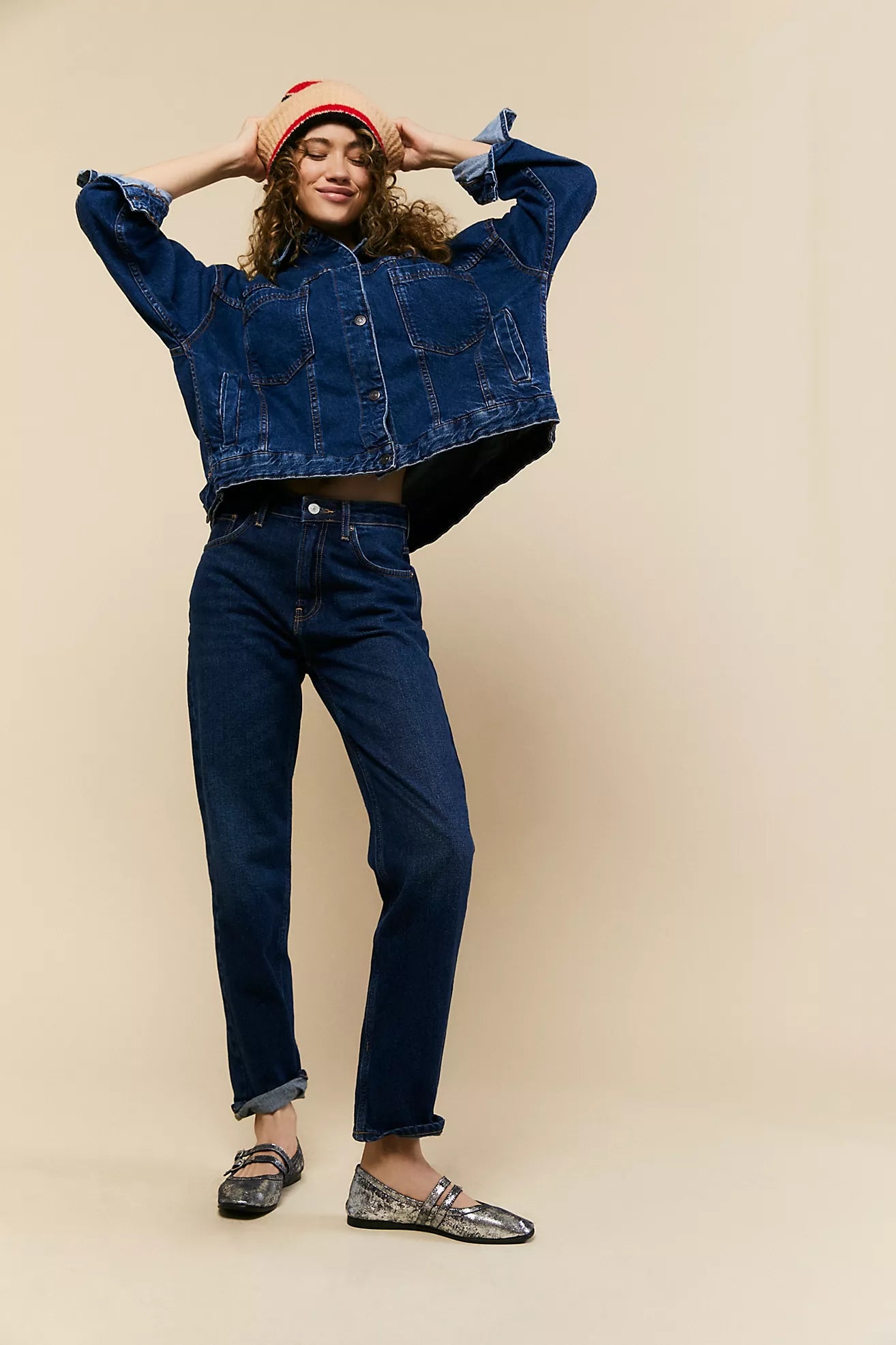 Silver Gemini Ballet Flats