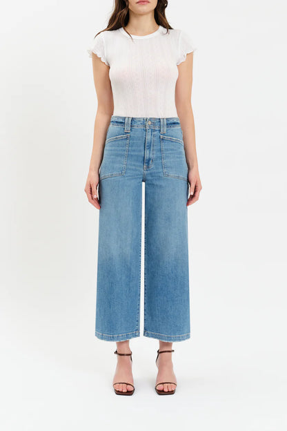 Valley Girl High Rise Patch Pocket Ankle