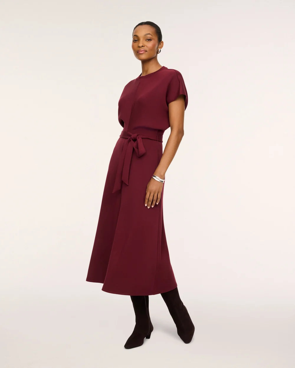 Vino Draped Maxi Dress