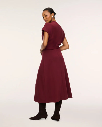 Vino Draped Maxi Dress
