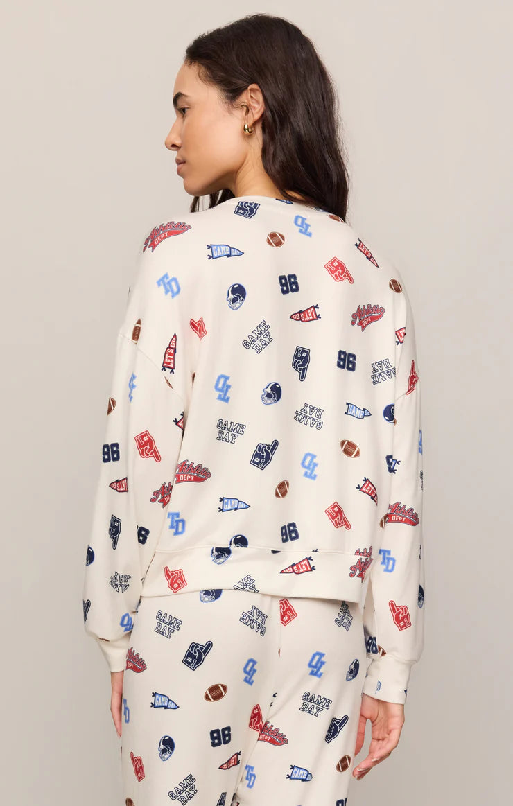 Sandstone Varsity Long Sleeve Top