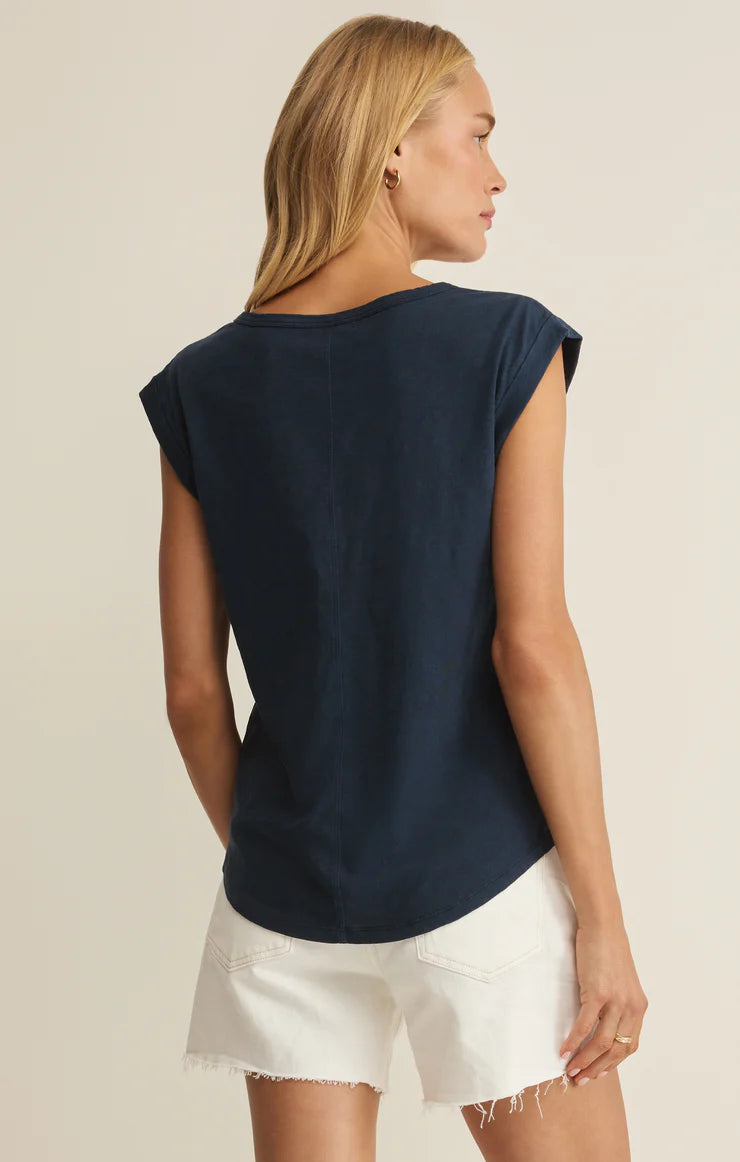 V-Neck Per Diem Tank- Eclipse