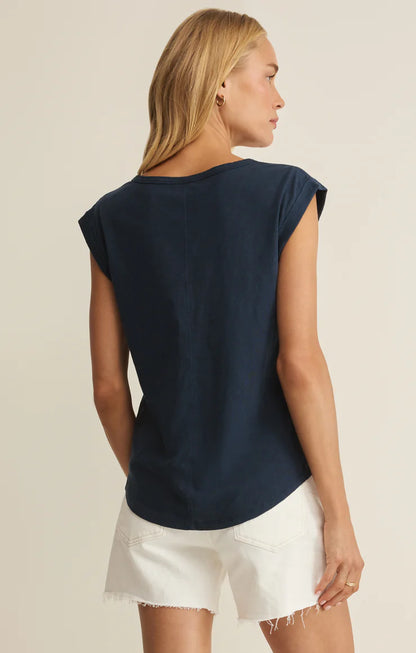 V-Neck Per Diem Tank- Eclipse