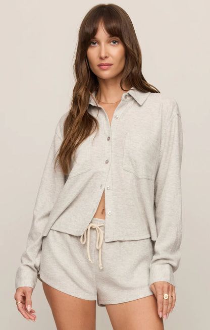 Feather Grey Waffle Shirt